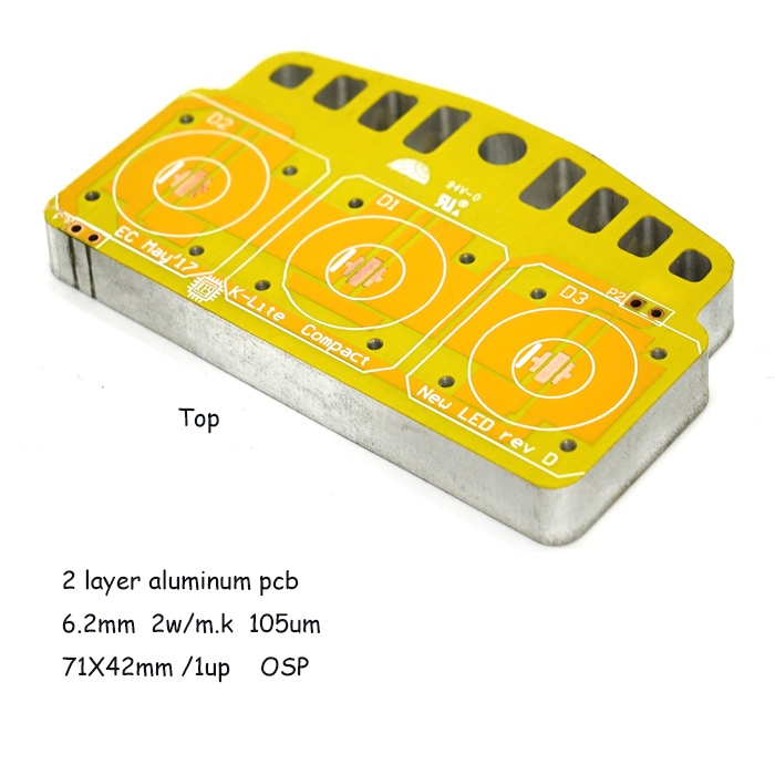 2-kihiline alumiiniumist PCB